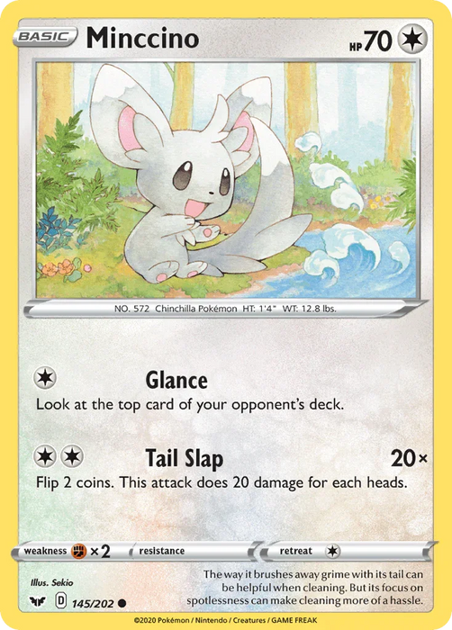 Minccino (145/202) [Sword & Shield: Base Set] - for just $0.10! 