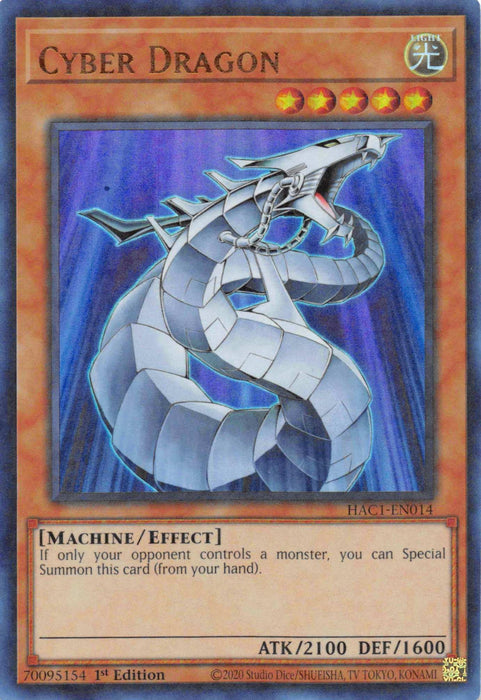 Cyber Dragon (Duel Terminal) [HAC1-EN014] Parallel Rare - for just $0.25! 