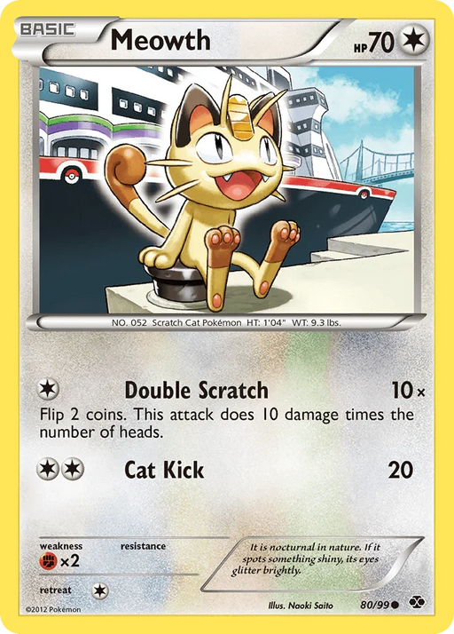Meowth (80/99) [Black & White: Next Destinies] - for just $0.20! 