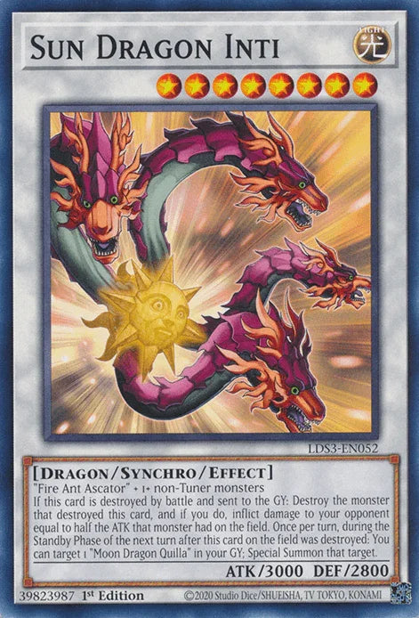 Sun Dragon Inti [LDS3-EN052] Common - for just $0.10! 