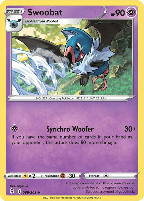 Swoobat (069/203) [Sword & Shield: Evolving Skies] - for just $0.10! 