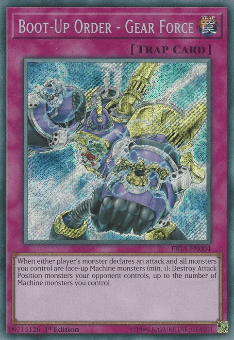 Boot-Up Order - Gear Force [FIGA-EN004] Secret Rare - for just $0.20! 