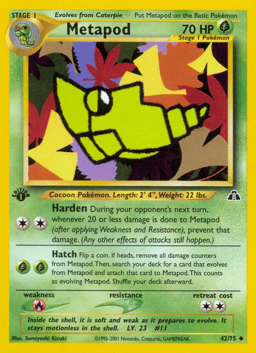 Metapod (42/75) [Neo Discovery 1st Edition] - for just $0.80! 