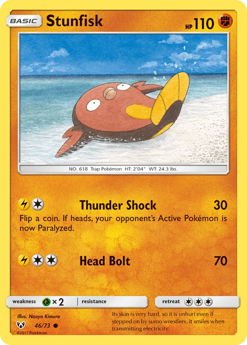 Stunfisk (46/73) [Sun & Moon: Shining Legends] - for just $0.10! 