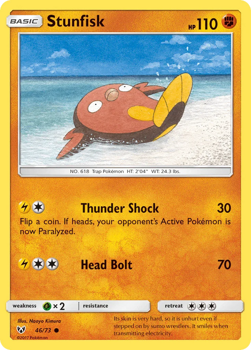 Stunfisk (46/73) [Sun & Moon: Shining Legends] - for just $0.10! 