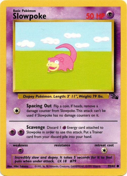 Slowpoke (55/62) [Fossil Unlimited] - Just $0.15! Shop now at Retro Gaming of Denver