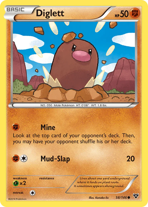 Diglett (58/146) [XY: Base Set] - for just $0.15! 