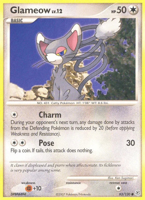 Glameow (83/130) [Diamond & Pearl: Base Set] - for just $0.15! 