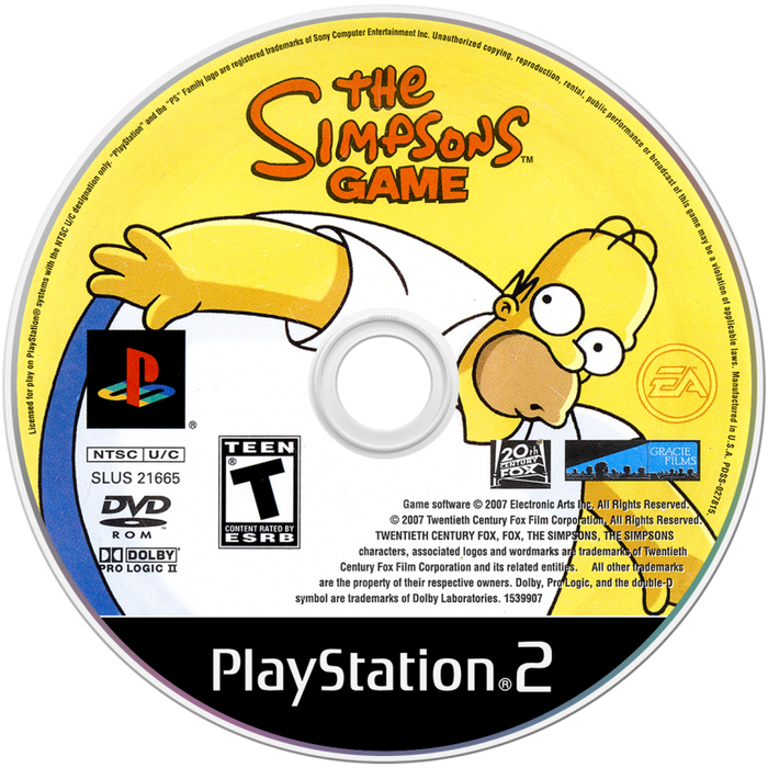 The Simpsons Game – PlayStation 2 (PS2) - for just $23.99! 