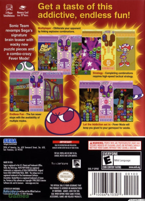 Puyo Pop Fever – GameCube (GC) - for just $0! 