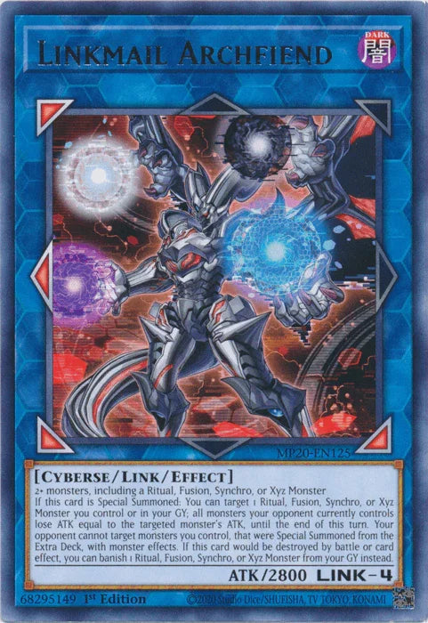 Linkmail Archfiend [MP20-EN125] Rare - for just $0.10! 