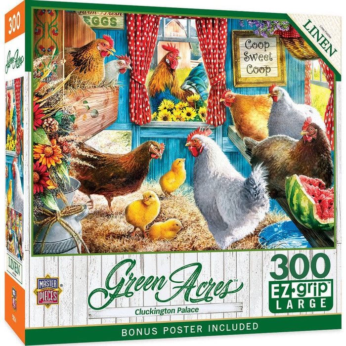 Green Acres - Cluckington Palace 300 Piece EZ Grip Jigsaw Puzzle - for just $14.99! 
