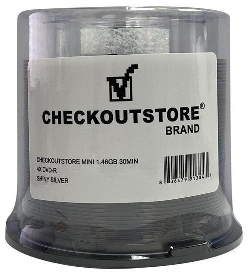 CheckOutStore MINI 1.46GB 30Min 4x DVD-R Shiny Silver - for just $21.95! 