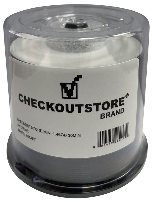 CheckOutStore MINI 1.46GB 30Min 4x DVD-R White Inkjet - for just $22.95! 
