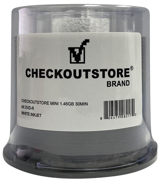 CheckOutStore MINI 1.46GB 30Min 4x DVD-R White Inkjet - for just $22.95! 