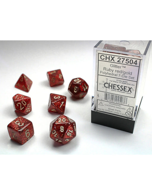 Chessex: Polyhedral Glitter Dice sets - for just $11.98! 
