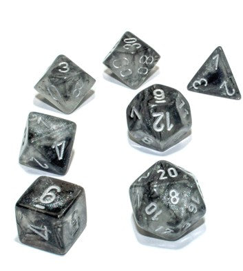 Borealis Polyhedral Light Smoke/Silver Luminary 7-Die Set - Just $11.99! Shop now at Retro Gaming of Denver