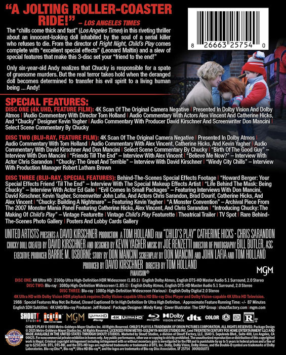 Child's Play (1988) Limited Edition Steelbook [4K UHD] - for just $59.99! 