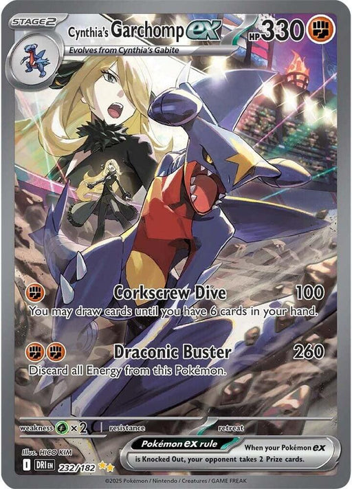 Cynthia's Garchomp ex (232/182) [Scarlet & Violet: Destined Rivals] - for just $104.35! 