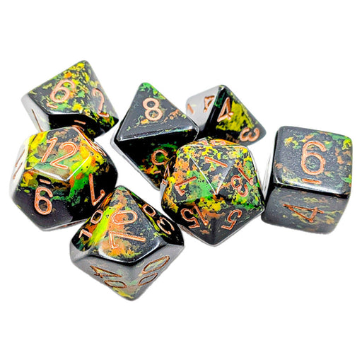 Brush - Deep Forest/Gold Polyhedral 7-Die Set - for just $9.99! 