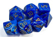 Vortex Dice Polyhedral Blue/Gold 7-Die Set - for just $11.99! 