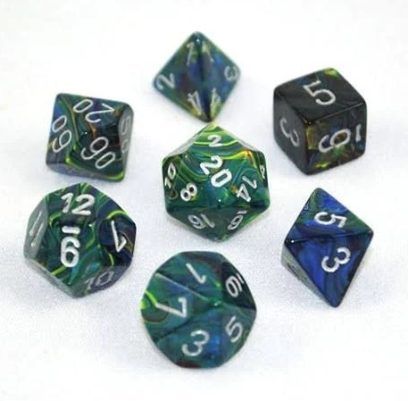 Festive Polyhedral Green/Silver 7-Die Set - for just $11.99! 