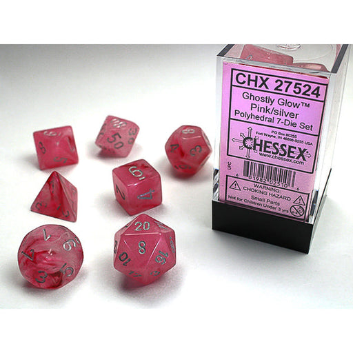 Chessex: Polyhedral Ghostly Glow Dice Polyhedral sets - for just $11.98! 