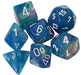 Festive Polyhedral Waterlily/White 7-Die Set - Just $10! Shop now at Retro Gaming of Denver