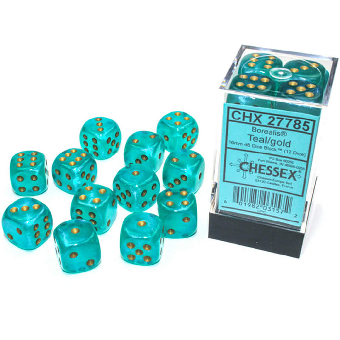 Chessex: D6 Borealis™ Dice Set - 16mm - for just $11.98! 