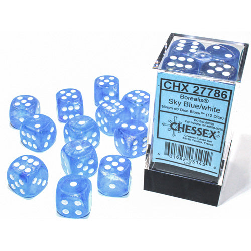 Chessex: D6 Borealis™ Dice Set - 16mm - for just $11.98! 