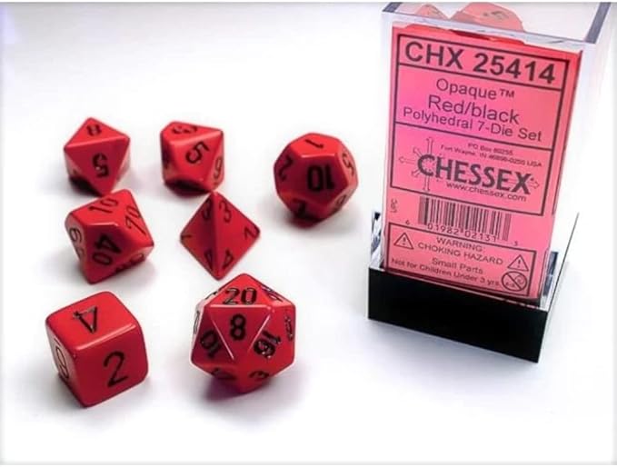 Chessex: Opaque Polyhedral Dice Set - for just $4.98! 