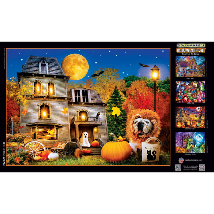 Glow in the Dark - Trick or Treat 500 Piece Jigsaw Puzzle - Just $14.99! Shop now at Retro Gaming of Denver