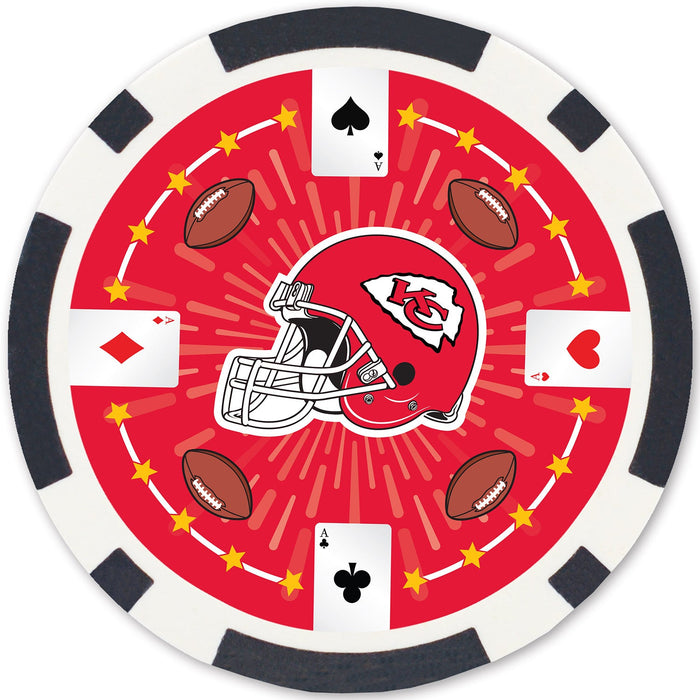 Kansas City Chiefs 100 Piece Poker Chips - Just $29.99! Shop now at Retro Gaming of Denver