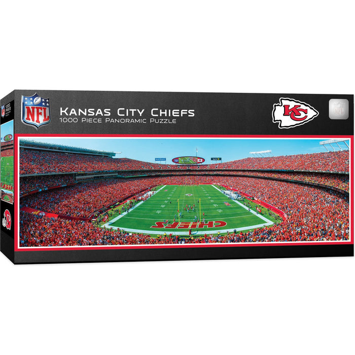 Kansas City Chiefs - 1000 Piece Panoramic Jigsaw Puzzle - End View - Just $19.99! Shop now at Retro Gaming of Denver