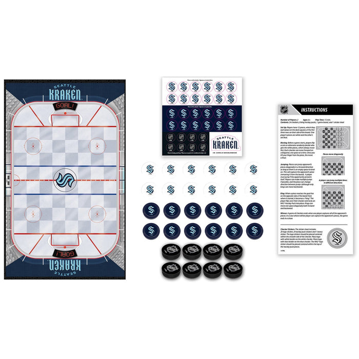 Seattle Kraken Checkers Board Game - Just $19.99! Shop now at Retro Gaming of Denver