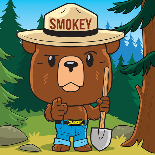 Smokey Bear - 100 Piece Square Jigsaw Puzzle - Just $7.99! Shop now at Retro Gaming of Denver