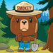 Smokey Bear - 100 Piece Square Jigsaw Puzzle - Just $7.99! Shop now at Retro Gaming of Denver