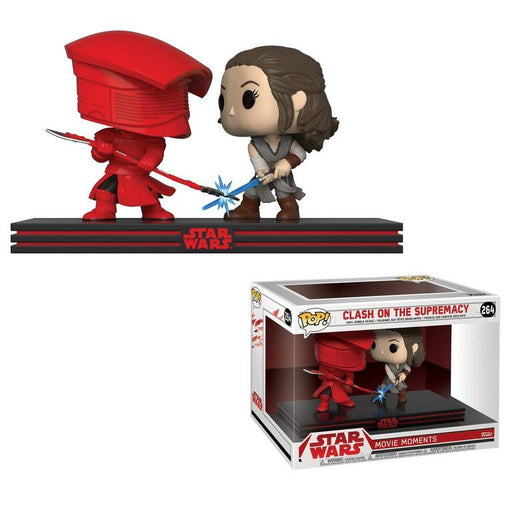 Funko POP! Movie Moment: Star Wars: Clash on the Supremacy - Rey vs Praetorian Guard Vinyl Figure #264 - for just $29.95! 