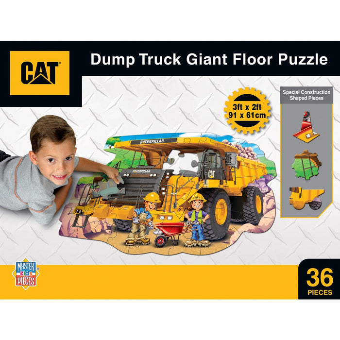 CAT - Dump Truck 36 Piece Floor Jigsaw Puzzle - for just $19.99! 