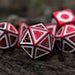 Cleric's Domain Red And White Metal Dice Set - Just $39.99! Shop now at Retro Gaming of Denver