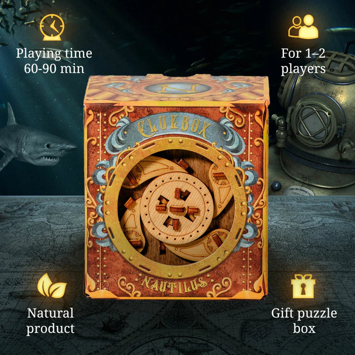 Cluebox: Escape Room In a Box - Captain's Nemo Nautilus - for just $50! 