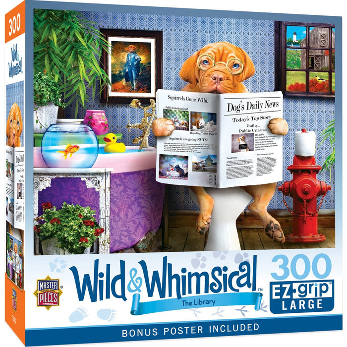 Wild & Whimsical - The Library 300 Piece EZ Grip Jigsaw Puzzle - for just $14.99! 