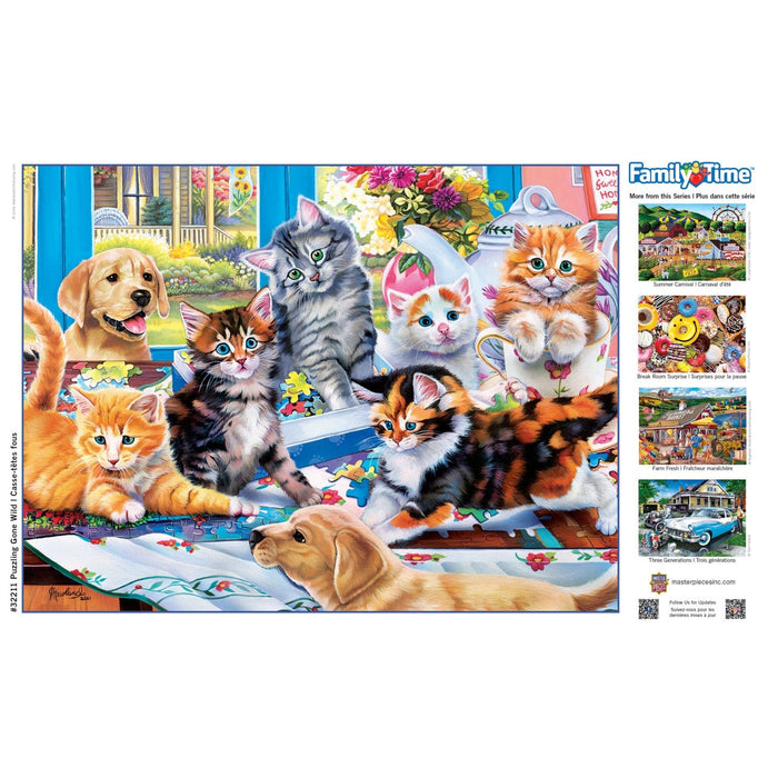 Family Time - Puzzling Gone Wild 400 Piece Jigsaw Puzzle - for just $14.99! 