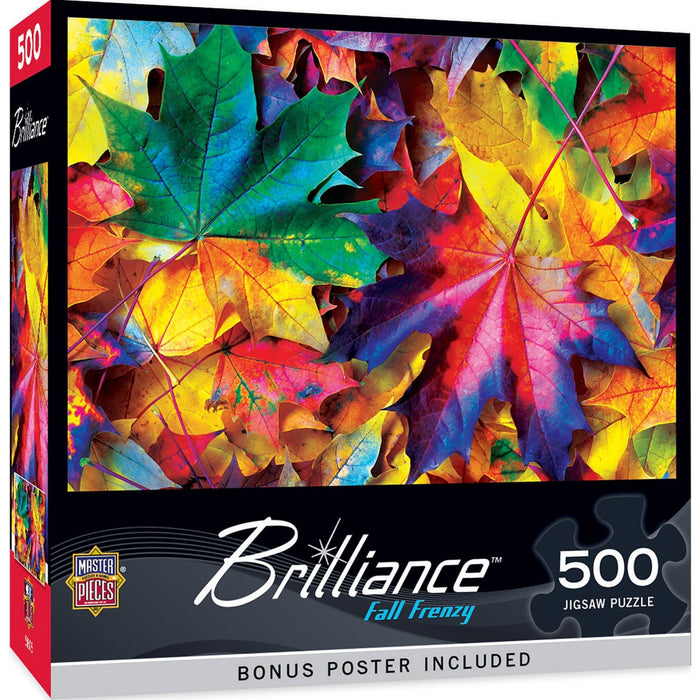 Brilliance - Fall Frenzy 500 Piece Jigsaw Puzzle - for just $14.99! 