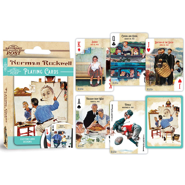 Saturday Evening Post - Norman Rockwell Playing Cards - 54 Card Deck - for just $7.99! 