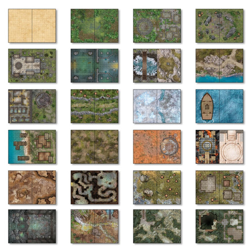 Combat Book 3: Fantasy Rewritable Combat Maps for Tabletop RPGs - for just $48.99! 