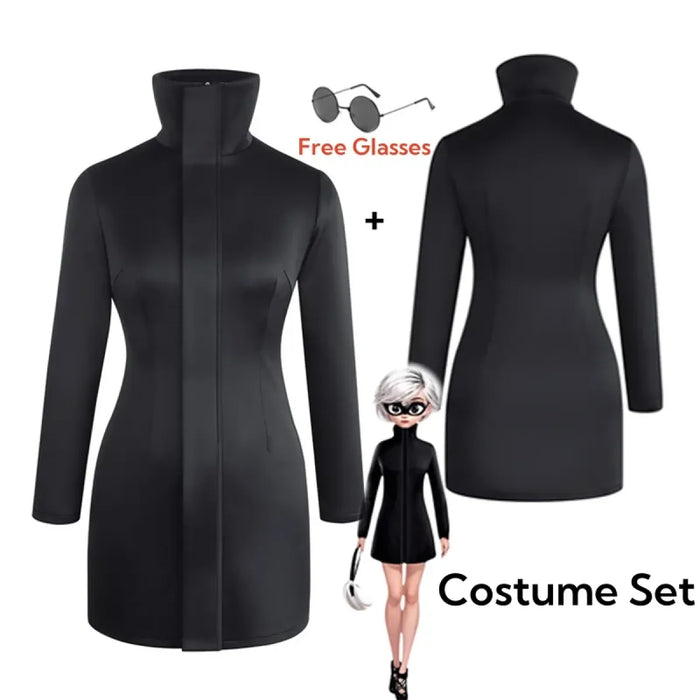 Gojo-Inspired Bodycon Cosplay Dress – Stretch Fit with Glasses Set - for just $51.95! 