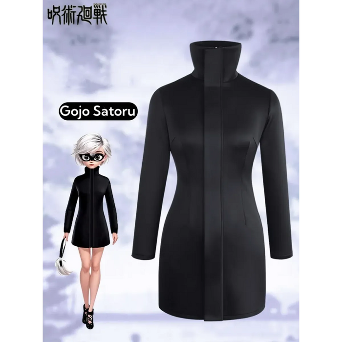 Gojo-Inspired Bodycon Cosplay Dress – Stretch Fit with Glasses Set - for just $48.95! 