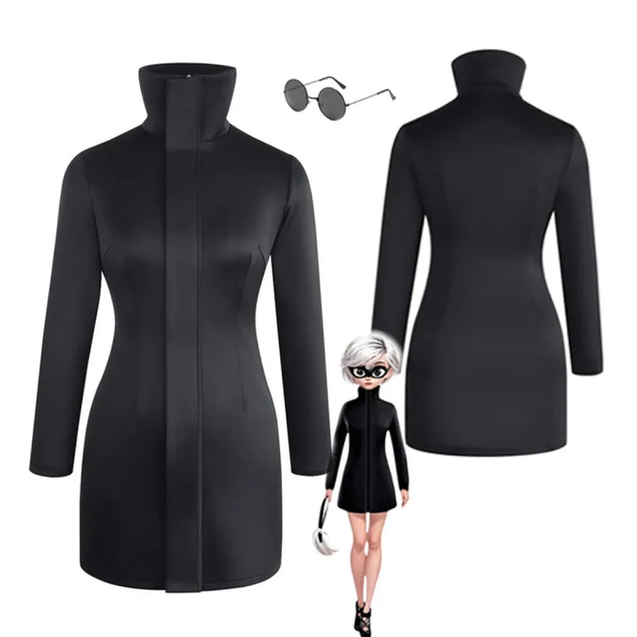 Gojo-Inspired Bodycon Cosplay Dress – Stretch Fit with Glasses Set - for just $48.95! 