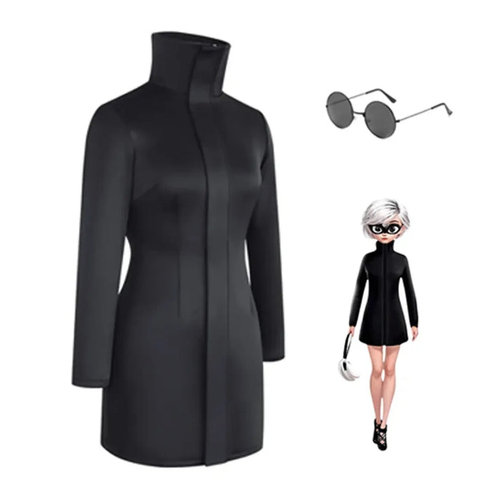 Gojo-Inspired Bodycon Cosplay Dress – Stretch Fit with Glasses Set - for just $48.95! 